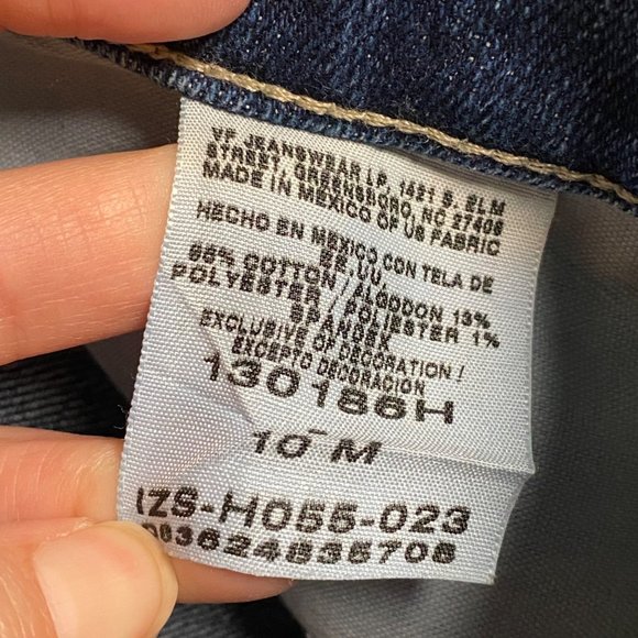 Riders Jeans Womens 10 Classic Straight leg Jeans dark Blue wash denim y2k - Picture 9 of 10